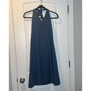 Patagonia Women's Seabrook Halter Dress Size Large Athletic Teal Sundress